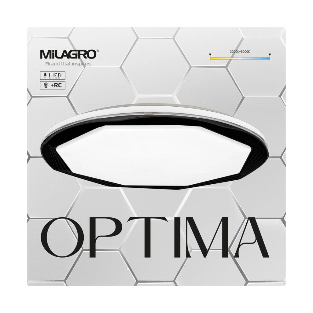 Plafoniera LED Milagro Optima 48cm 52W telecomando CCT