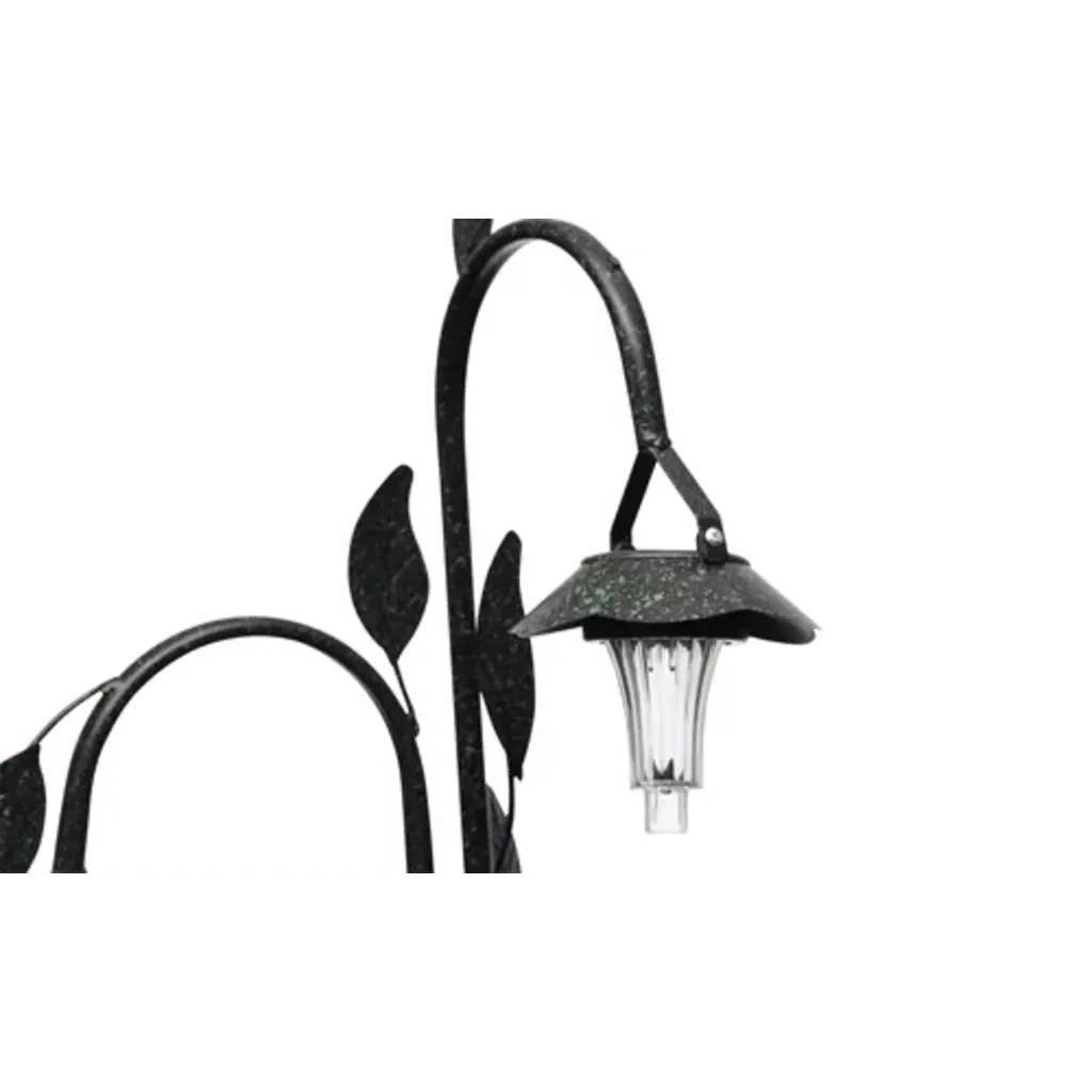 Fioriere partavasi supporto in ferro battuto e lampade LED s 40543