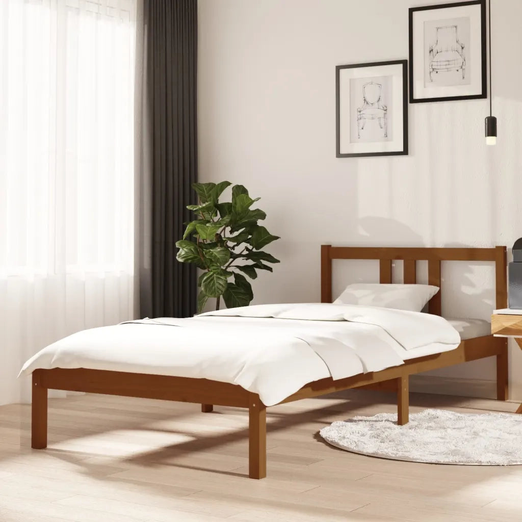 Giroletto senza Materasso Ambra Legno Massello Pino 90x200 cm 814872