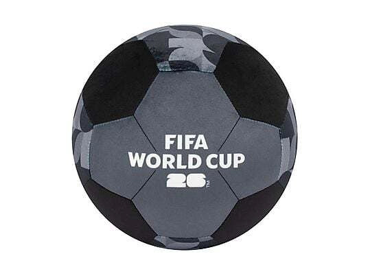 Pallone Peluche 20 cm, FIFA World Cup  2026,Prodotto ufficiale, Colore Nero , Jazwares, Eta 3+