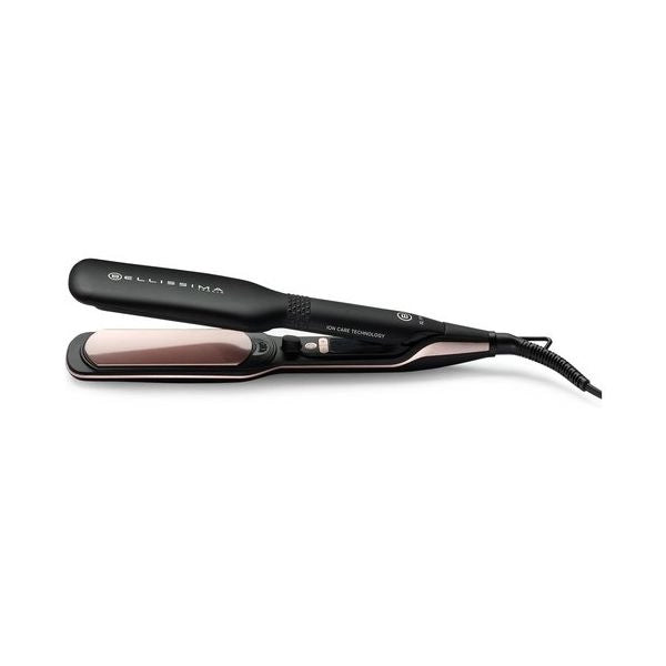 Bellissima imetec xl ion, piastra lisciante per capelli, piastre larghe, ionizzatore, rivestimento ceramica e cheratina, 5 temperature da 150 a 230°c, riscaldamento rapido, cavo 1,8 m - 11878