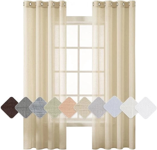 Vetrata - sostenibile - vetrata lussuosa per camera da letto soggiorno sala da pranzo - vetrata di alta qualità voile - tenda vetrata