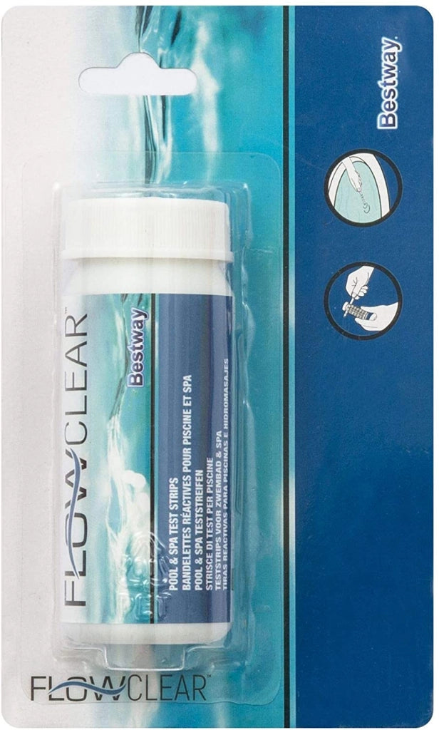BESTWAY STRISCE TEST 3 FUNZIONI CLORO PH E ALCALINITÀ 50 STRISCE
