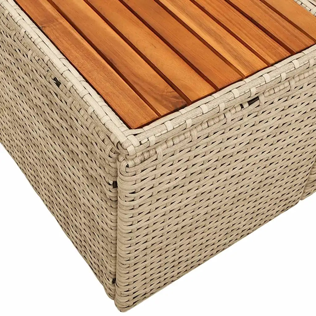 Divano da giardino Beige 184 x 62 x 85cm polyrattan 42006820