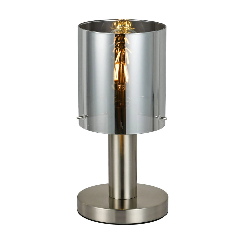 Lampada da tavolo LED Italux Sardo nichel E27 33cm