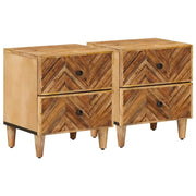 Comodino con cassetto 2 pcs Marrone 40 x 33,5 x 46 cm 4018915