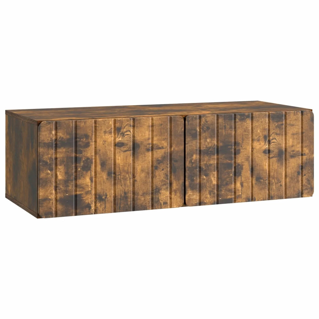 Mobile TV da Muro | Armadietto TV | Mobile Porta TV Rovere Fumo 98 x 41 x 30 cm