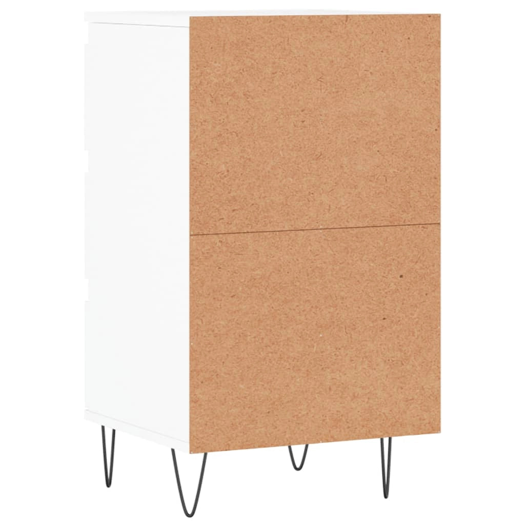 Buffet credenza cassettiera mobiletto mobile contenitore organizer per cucina soggiorno salotto 40 x 35 x 70 cm legno ingegnerizzato bianco 02_0030301