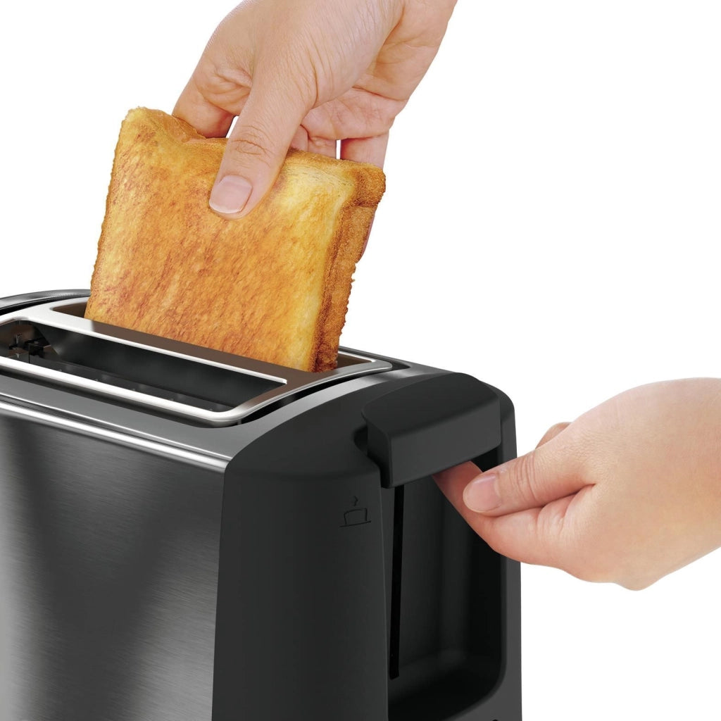 Moulinex LT3408K Subito 4 Tostapane 2 fette 850W 7 livelli doratura scongelamento riscaldamento colore Inox