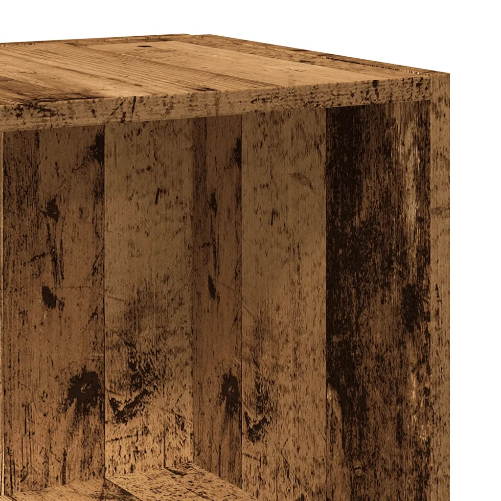 Mobile Angolare Legno Antico 33x33x100 cm Legno Multistrato 856720