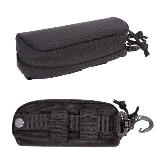 Custodia per Occhiali con Cerniera a Pistola - Borsa Porta Occhiali Portatile - Custodia per Occhiali con Protezione Rigida - Tassina per Occhiali con Cerniera a Pistola - Borsa Porta Occhiali Impermeabile - Misura 18 x 8 x 5 cm - Custodia per Occhiali