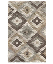 Passatoia moderna AVANA BEIGE contemporaneo geometrico etnico kilim, tappeto arredo multiuso lavabile anti-scivolo cm.55x240