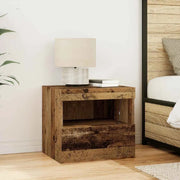 Armadio da Notte con cassetto Legno vecchio 50 x 40 x 45 cm 862180