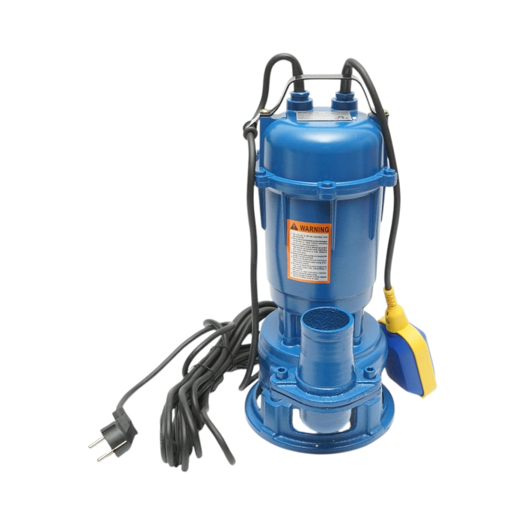 Pompa sommersa per acque sporche con galleggiante e trituratore 550W, 220V, portata 233 L/min, prevalenza 8 m, modello WQDS15-8-0.55F Breckner Germany