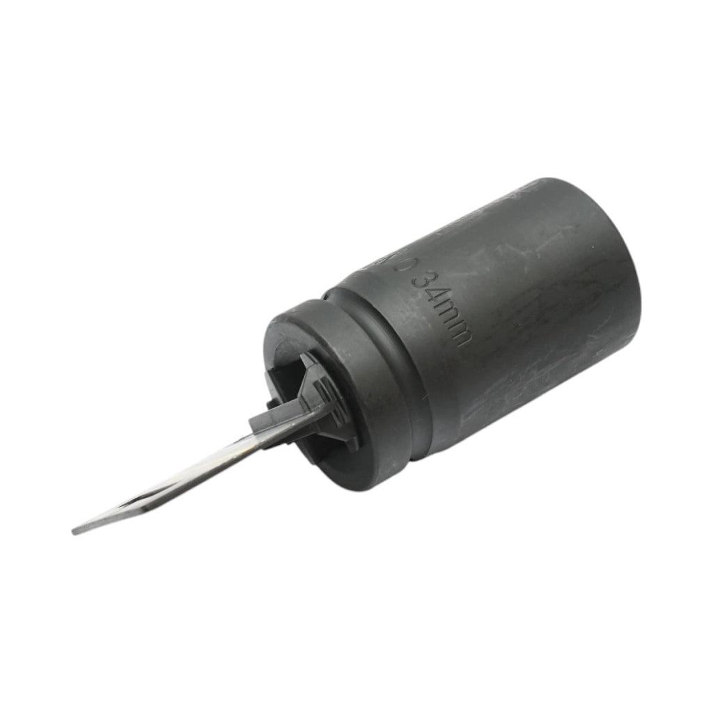 Chiave a bussola a percussione lunga 34 mm, 1 pollice quadrato, materiale Cr-Mo, norma DIN 3121, industriale Crownman