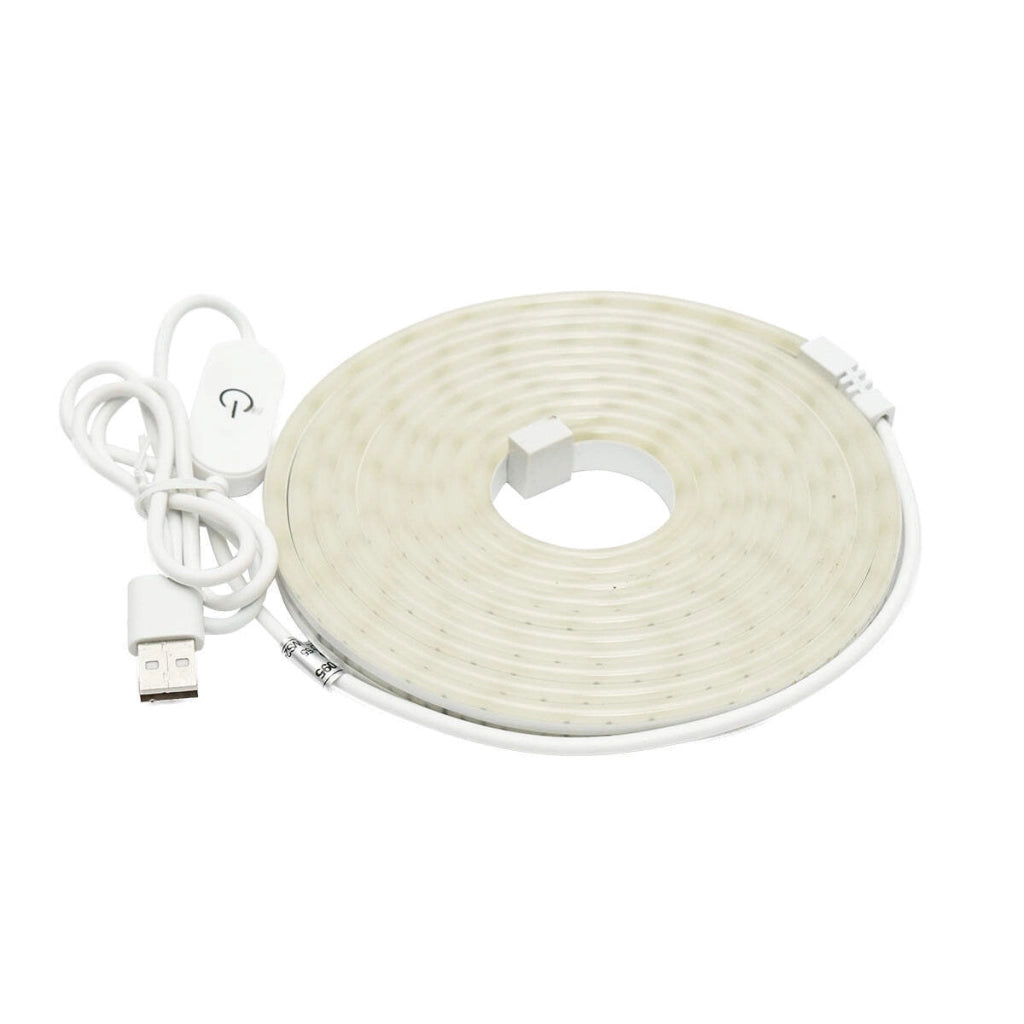 Striscia LED 6500K, 5V, USB, 3m IP65