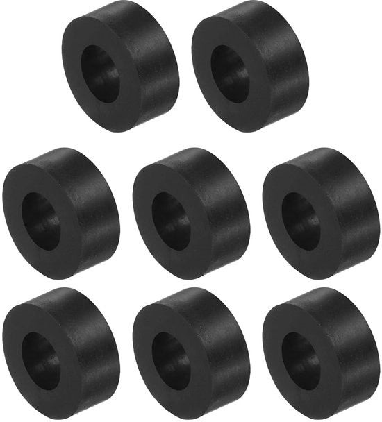 Pads di isolamento vibratorio 8 pezzi - Gomma - Riduzione del rumore - Dampening degli shock - Resistenti alle abrasioni - Resistenti alla pressione - Dimensioni 12 x 10 x 25 mm - Pads di drenaggio