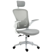 Sedia da ufficio ergonomica ¨C zephmum ¨C grigio 65x64x114-122 cm