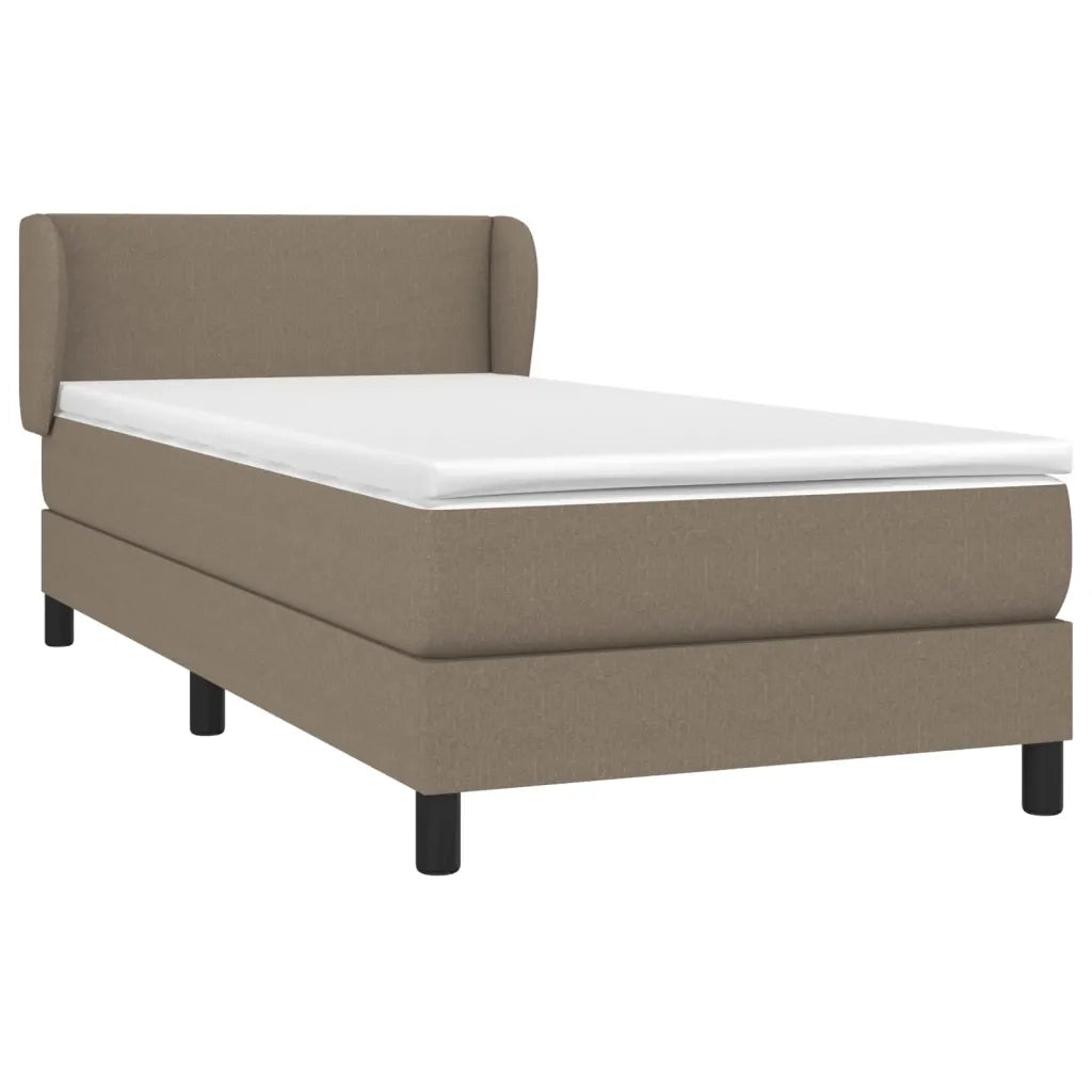 Giroletto a Molle con Materasso Tortora 90x200 cm inTessuto