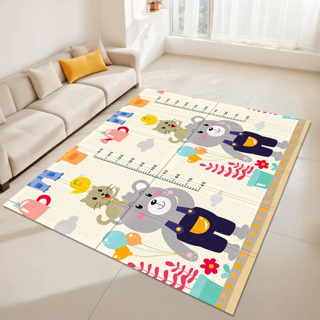 Tappeto Gioco Bambini Neonati - Pieghevole, Reversibile, Impermeabile 180x150x1 cm - FD029