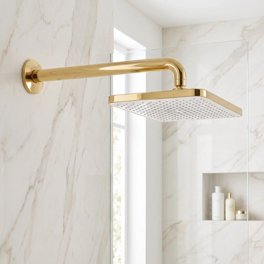Soffione Doccia Rettangolare Rea Js-032 Gold