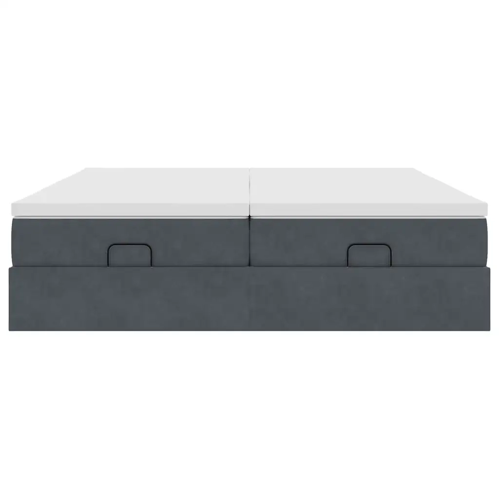 Struttura Letto Pouf con Materassi 180x200 cm Velluto 3311262