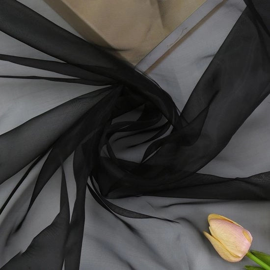 Organza in Tulle, Tela Decorativa 100x150cm - Adatto per Sarti, Decorazione di Fondo - Stoffa per Sartoria - Tulle Stoffa Decorativa