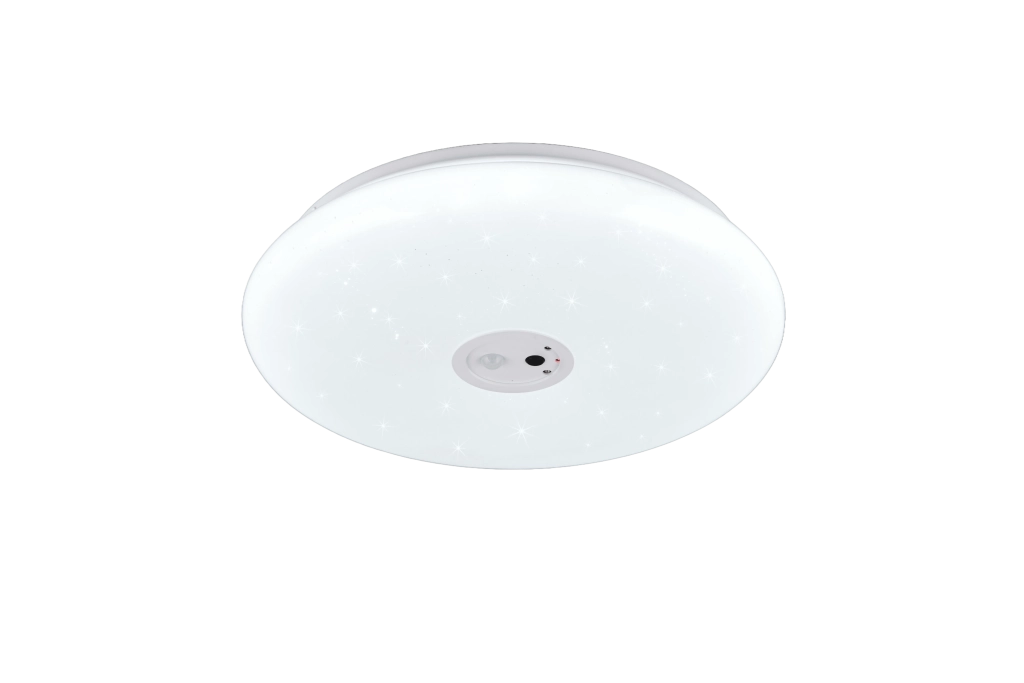Plafoniera LED con videocamera integrata, plastica, bianco, D40 cm, Vedera