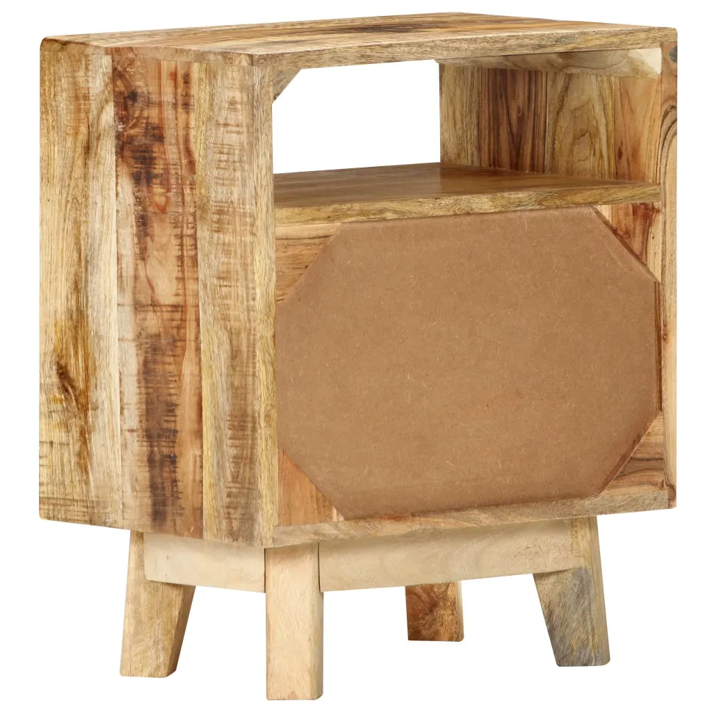 Comodino 40x30x50 cm in Legno di Mango Grezzo 320928