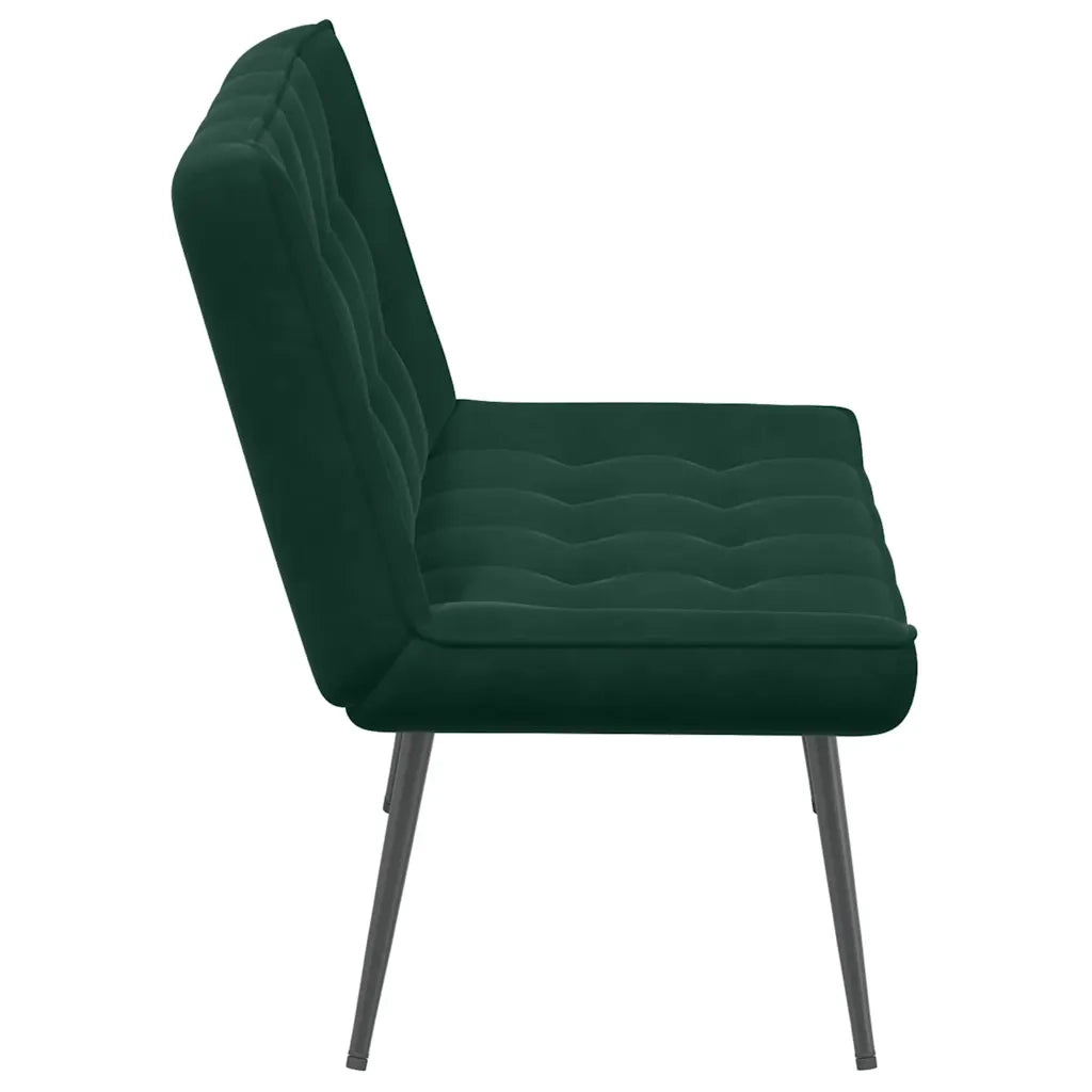 Panca-Sgabello Verde Scuro 110x74x84 cm in Velluto