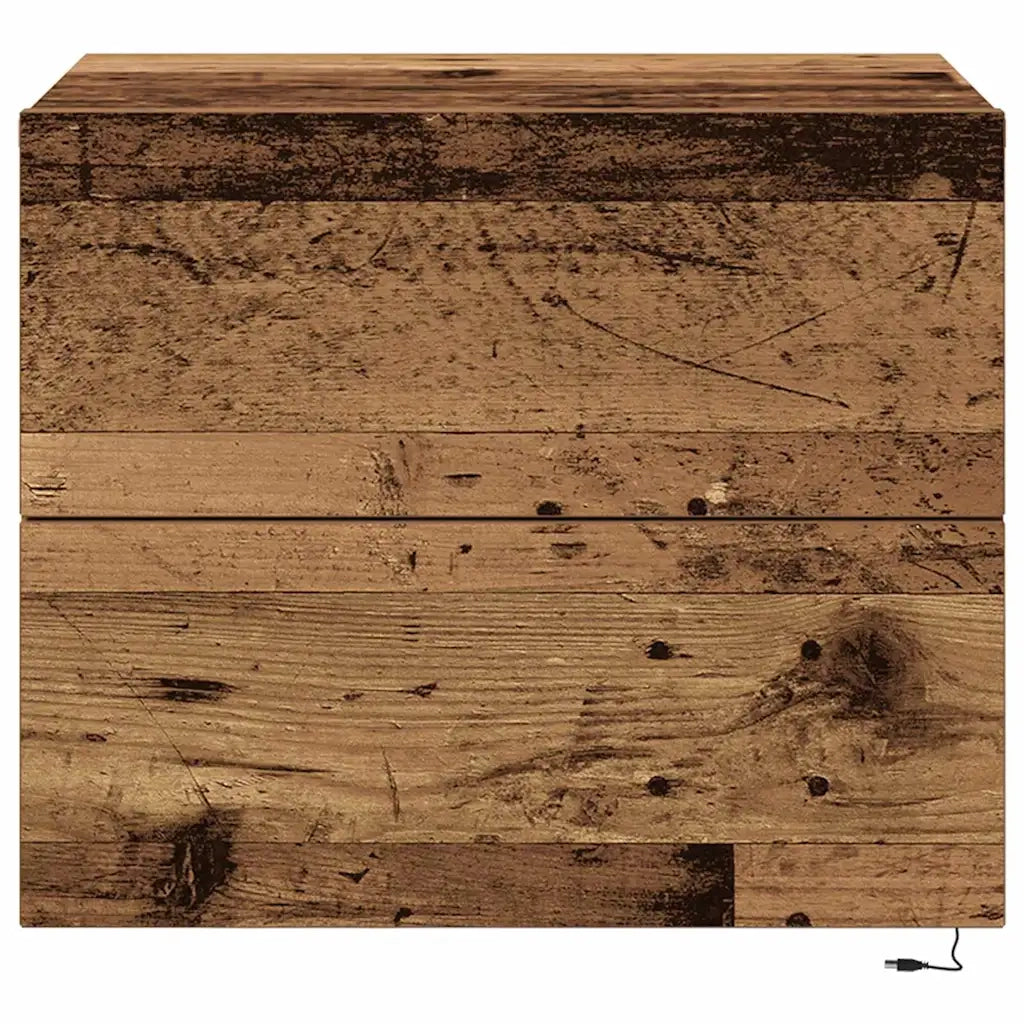 Armadio da Notte 2 pcs Legno vecchio 50 x 39 x 41 cm 863073