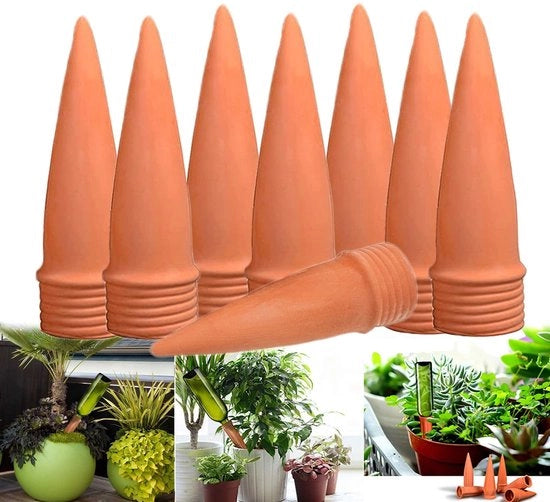 Sistema di irrigazione automatico, 8 pezzi, irrigazione a gocce, serbatoio, autoirrigazione, impianto di irrigazione per piante per giardino, terrazza, serra, fiori, piante.