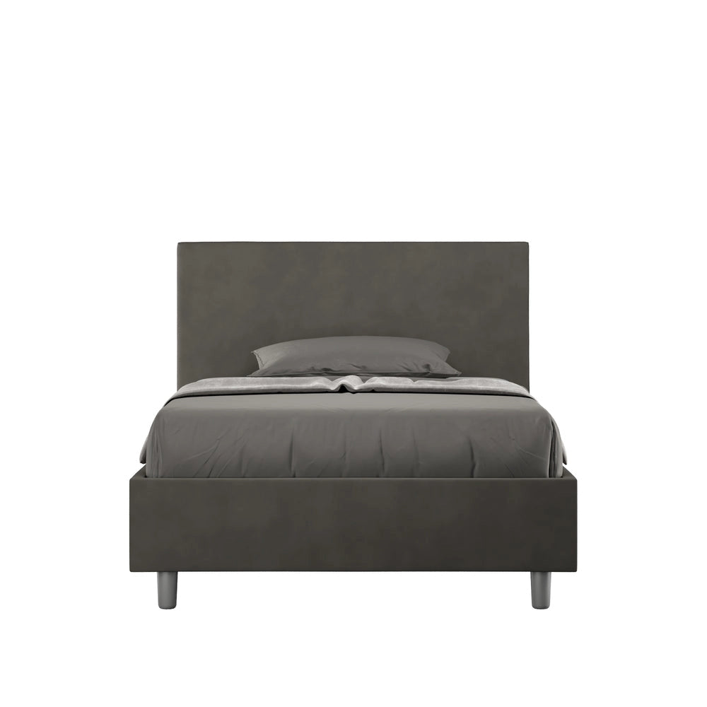 Letto 1 Piazza e Mezzo 120x210 cm Senza Rete Adele Grigio