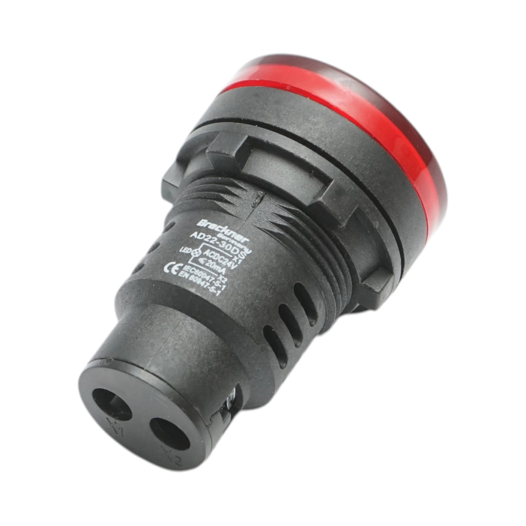 Indicatore di segnale LED rosso 24V AC/DC 30mm Breckner Germany