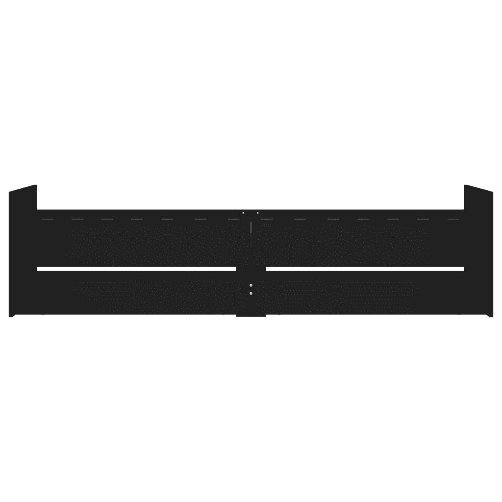 Giroletto Nero con Cassetti 75x190 cm Small Single 3207386