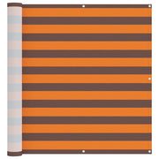 Schermo da balcone | Paravento da Balcone Arancione e Marrone 110 x 800 cm
