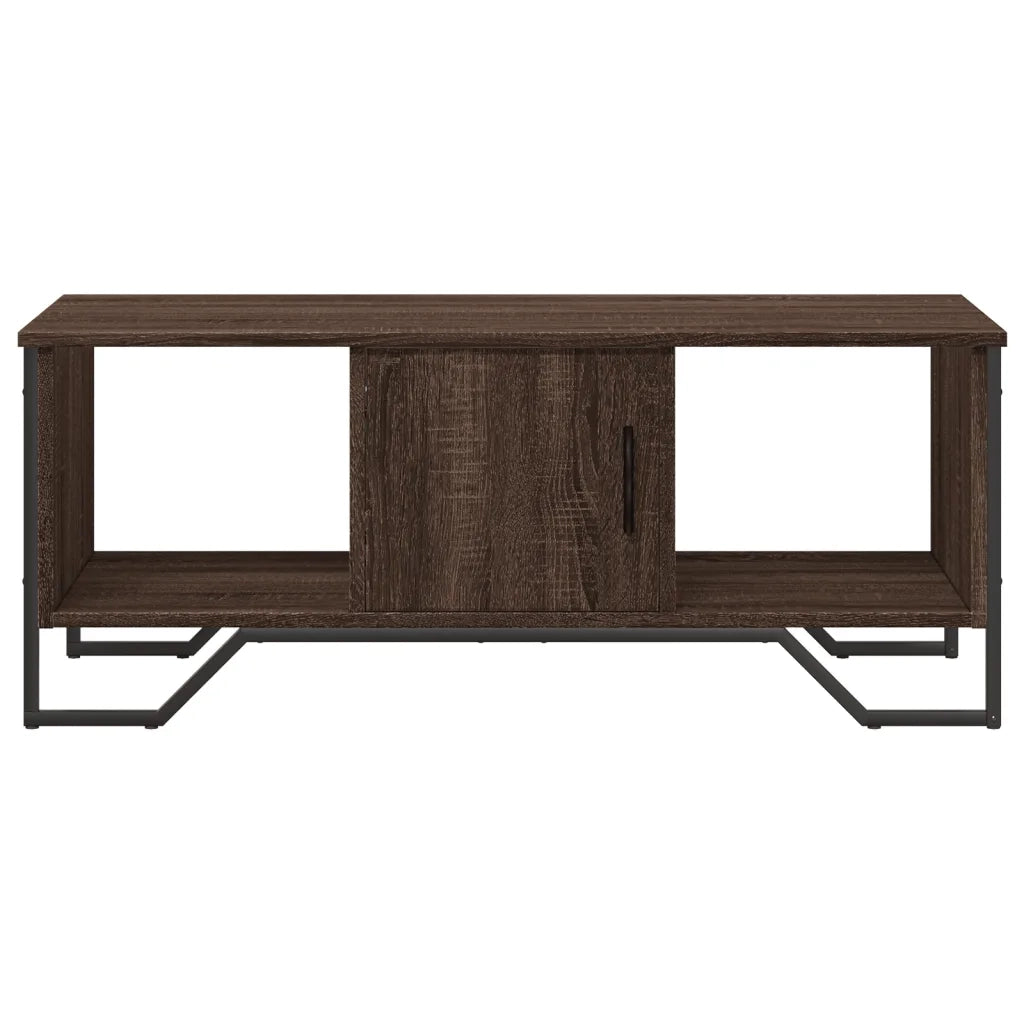 Tavolino salotto | Tavolino da caff¨¨ | Tavolino da Soggiorno Rovere Marrone 100x51x40 cm Legno Multistrato