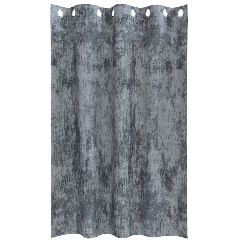 Tende in Velluto 2 pz Grigio Argento 175 x 140 cm Velluto