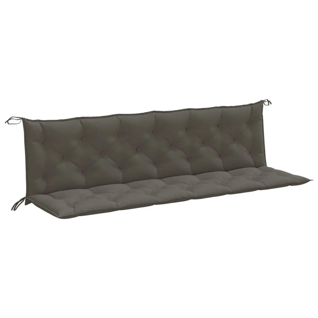 Cuscini Panca Giardino 2pz Grigio Scuro Mélange 200x50x7 cm 4002631