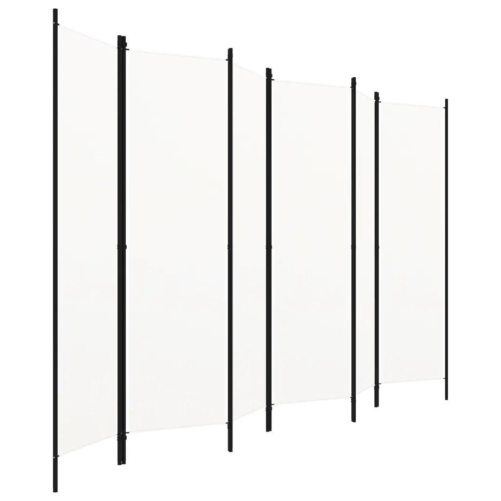 Paravento a 6 Pannelli Bianco 300x180 cm 320727