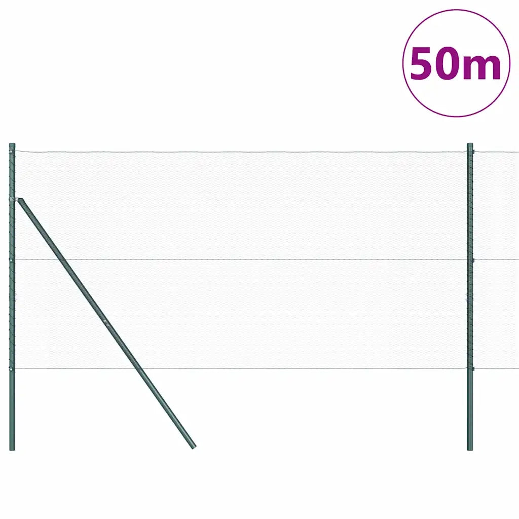 Palo della recinzione Verde 50 x 1,4 m (maglia 13 mm)