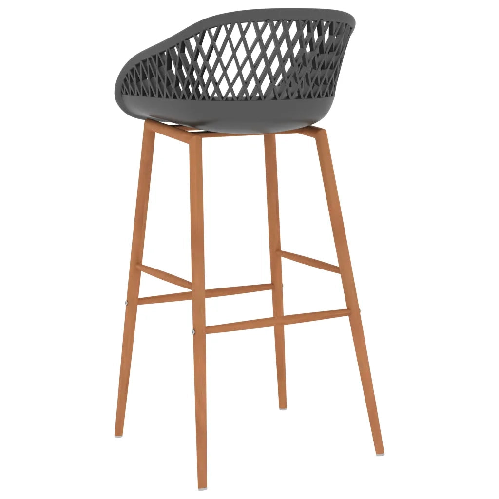 Set da Bar 7 pz Nero e Grigio 3057394