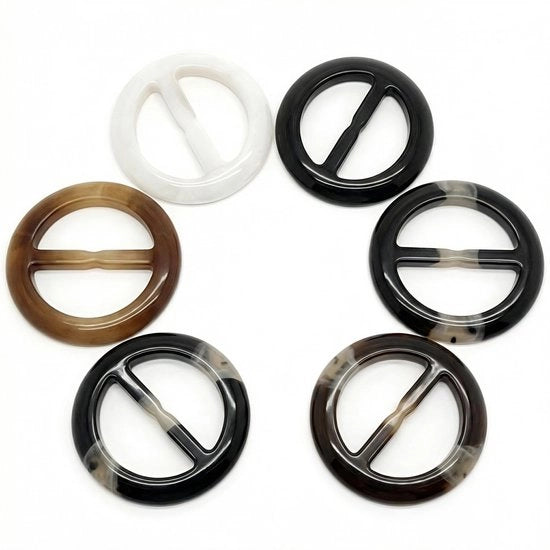Accessorio per collo in plastica - 6 pezzi - Diametro 5 cm - Ambientalmente amichevole - Design moda - Sicuro e duraturo