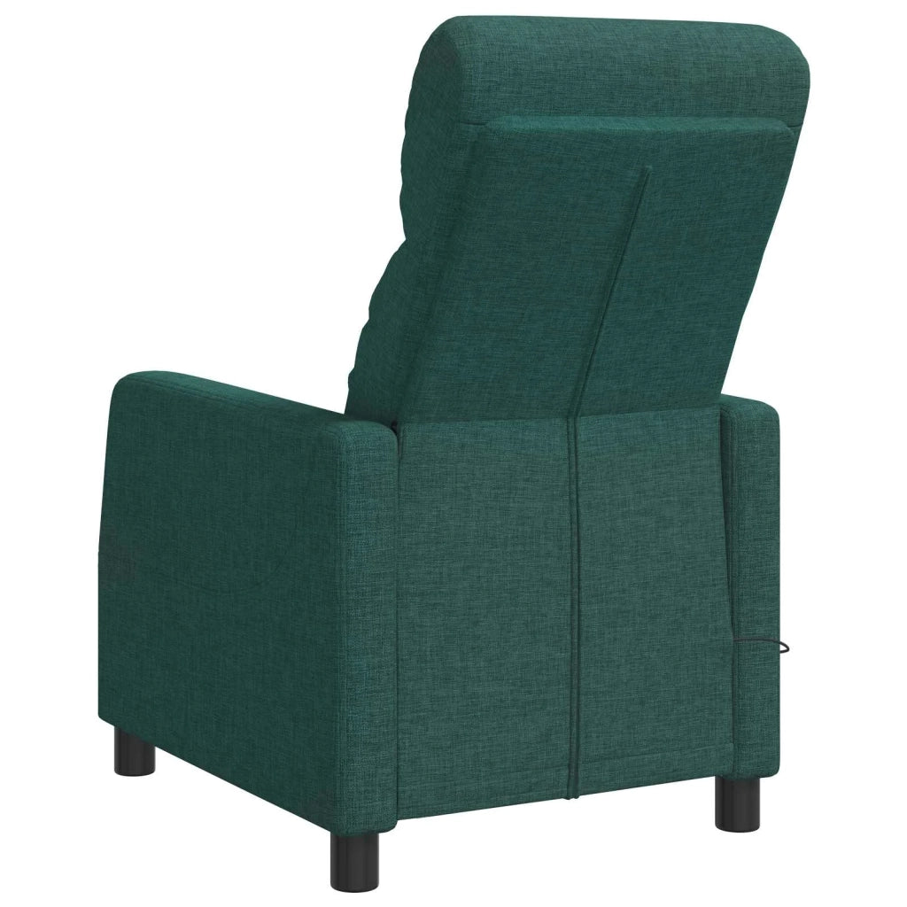 Poltrona Massaggiante Verde Scuro Tessuto 42035062