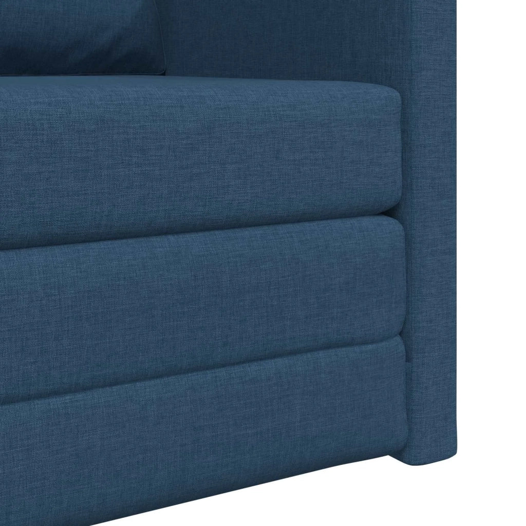 Divano letto | Sof¨¤ letto | Letto singolo Blu 74 x 77 x 81 cm Tessuto