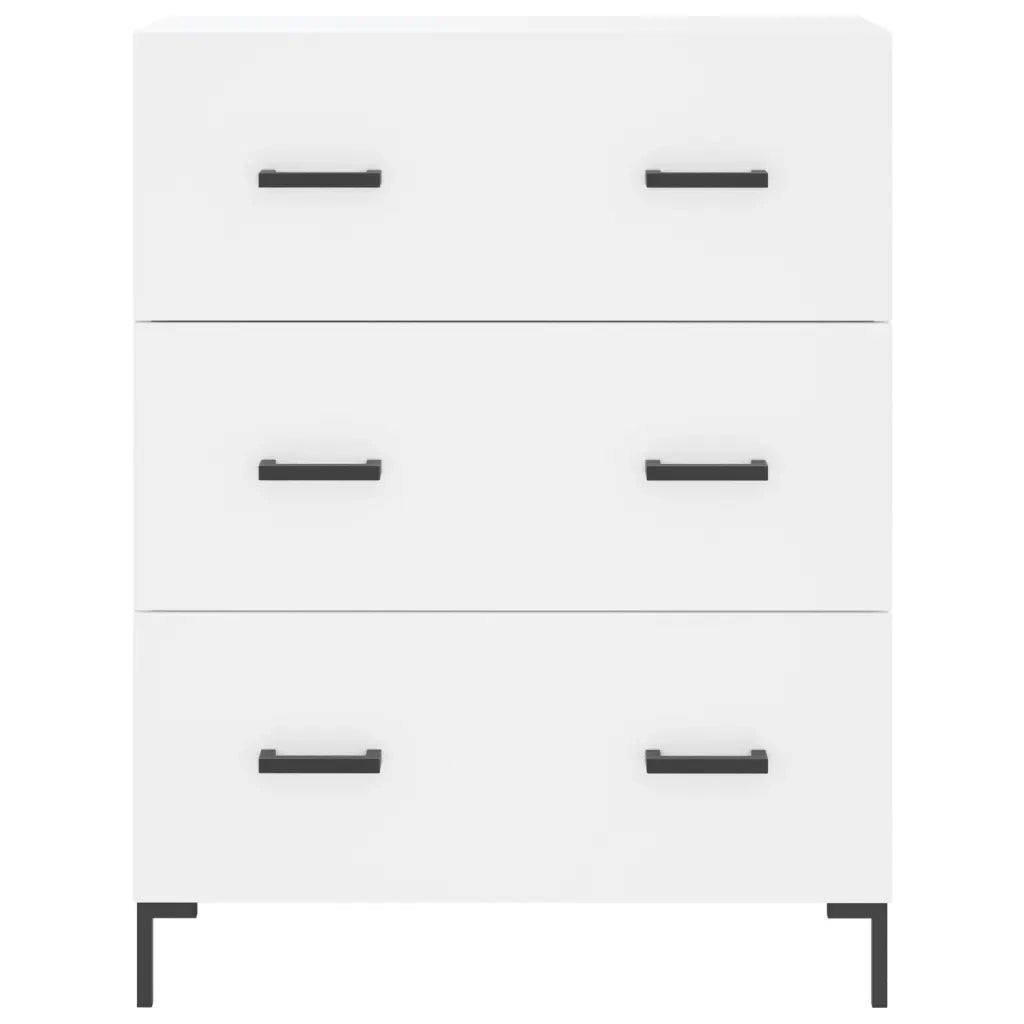 Credenza | Madia | Buffet da pranzo | Armadio da pranzo Bianca 69,5x34x180 cm in Legno Multistrato