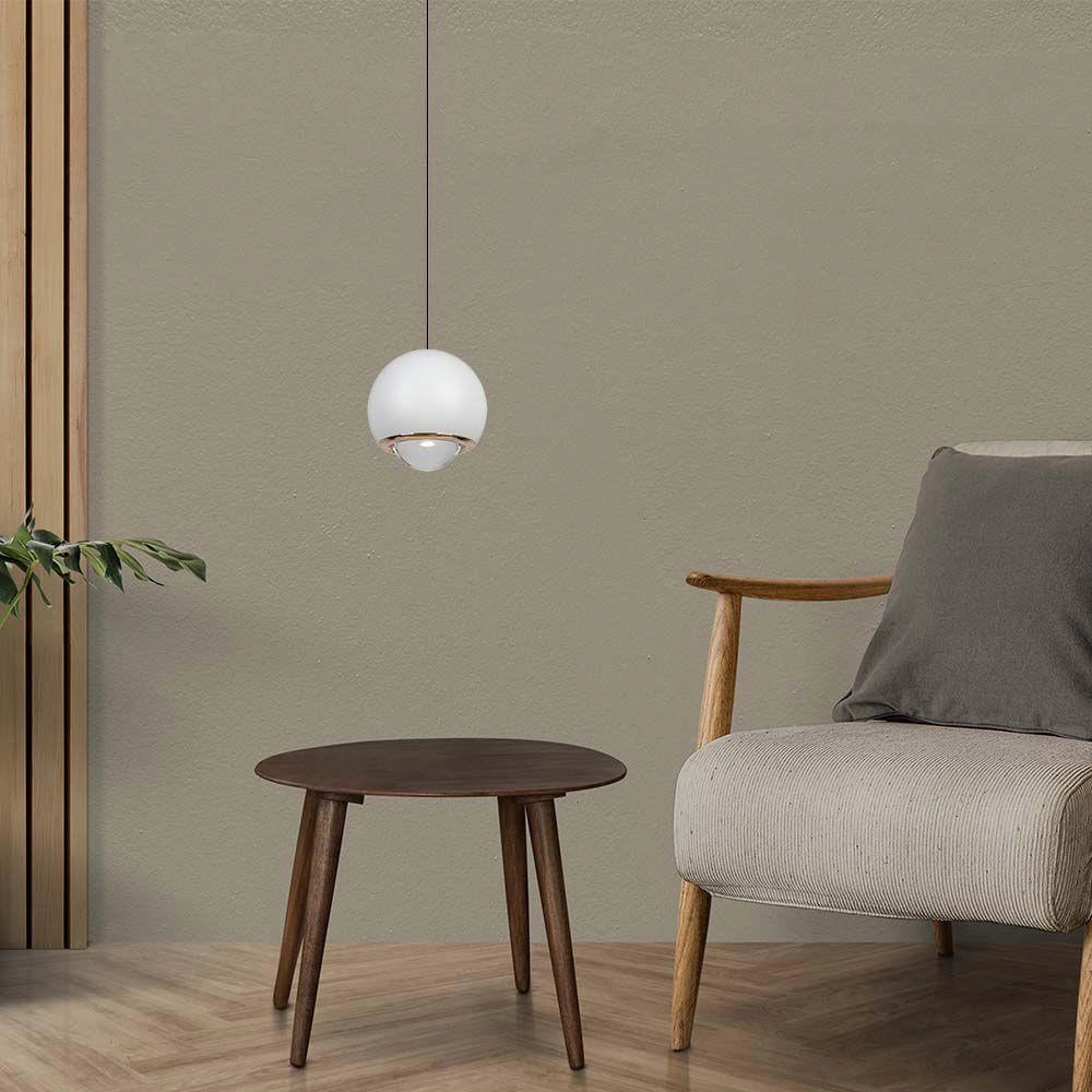 Lampada sospensione sfera bianca LED 6W 3000K V-TAC
