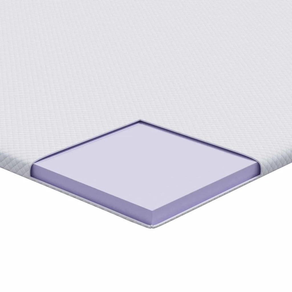 Topper per materasso Bianco 90 x 200 cm Tessuto Jacquard 4106212