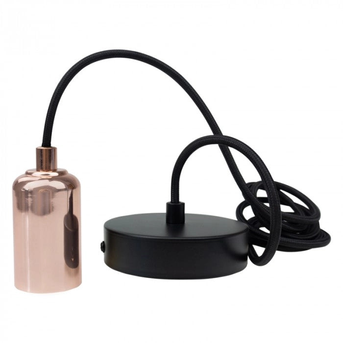 Lampada sospesa retrò senza paralume 1xE27 Ecolight