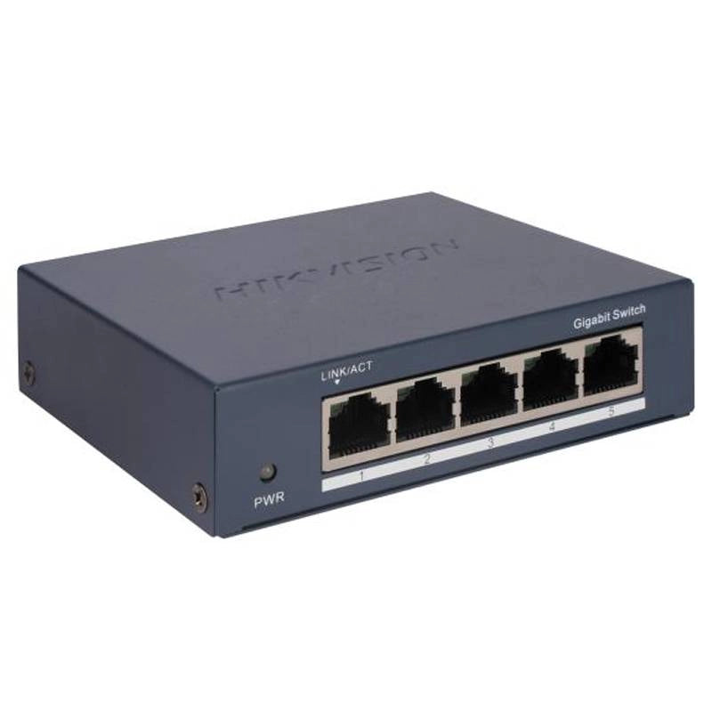 Hikvision DS-3E0505-O Switch Gigabit 5 Porte RJ45 Unmanaged Plug & Play Desktop
